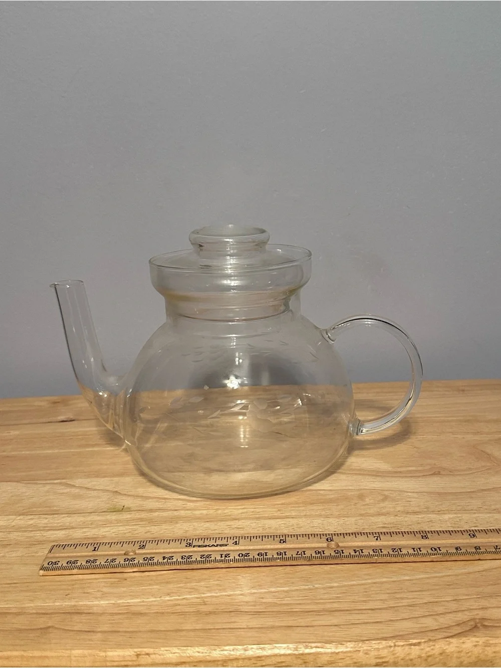 Princess House Clear Glass Teapot with Lid